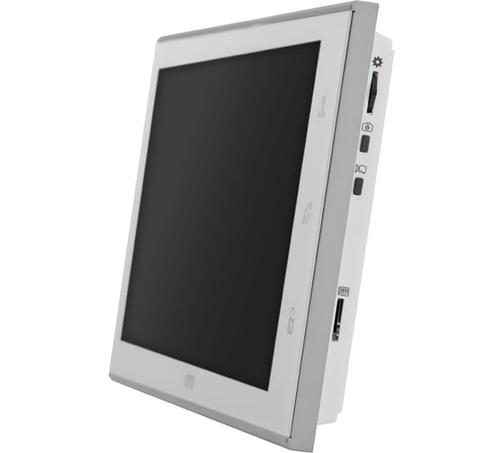 Монитор видеодомофона CTV -M4105AHD W стеклянная сенсорная панель управления Easy Buttons, мультиформатный, автоответчик, белый 10-0000333