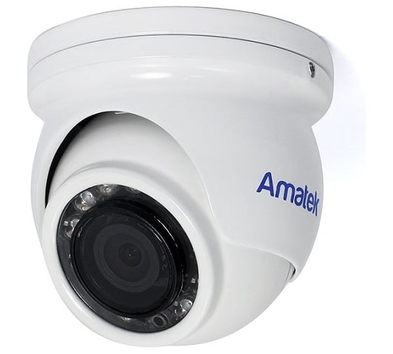 Купольная антивандальная мультиформатная видеокамера Amatek AC-HDV201 2.8mm с ИК подсветкой 7000324