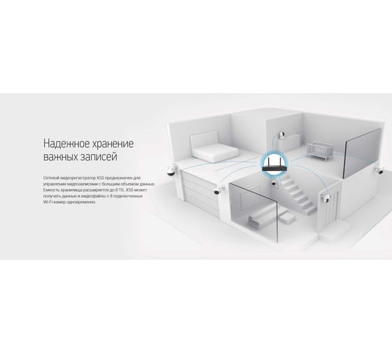 Wi-Fi видеорегистратор на 8 каналов Ezviz CS-X5S 00-01025034