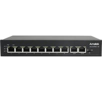 Коммутатор Amatek AN-S10P8G-120 на 10 портов 8 PoE+ портов + 2 порта Uplink 7000343