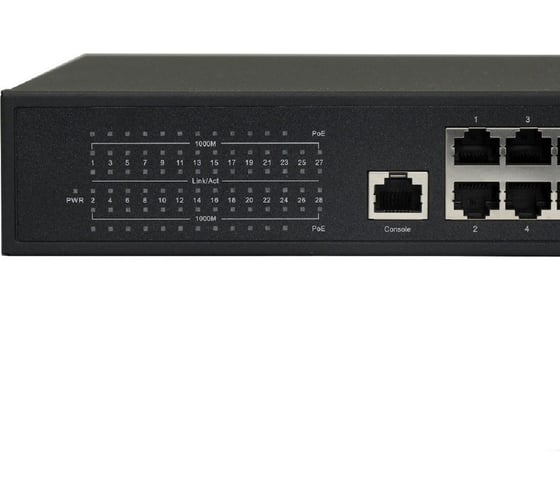 Коммутатор управляемый Amatek AN-SGM28P24-400 L2 HiPoE 400 Вт 7000928