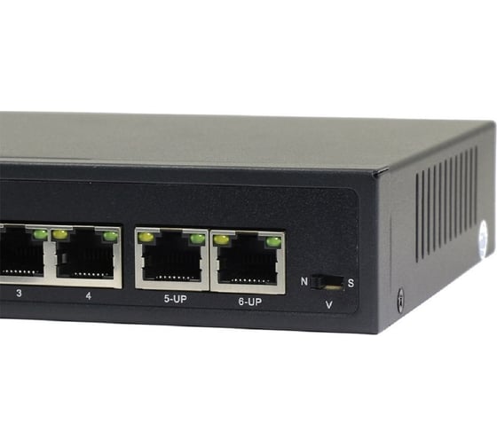 Коммутатор Amatek AN-S6P4D PoE, 80Вт 7000880