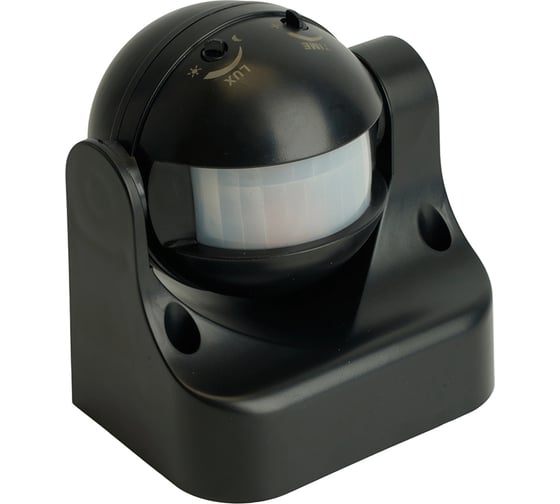 Датчик движения FERON 1200W 12m, 180, черный, SEN11, 51515