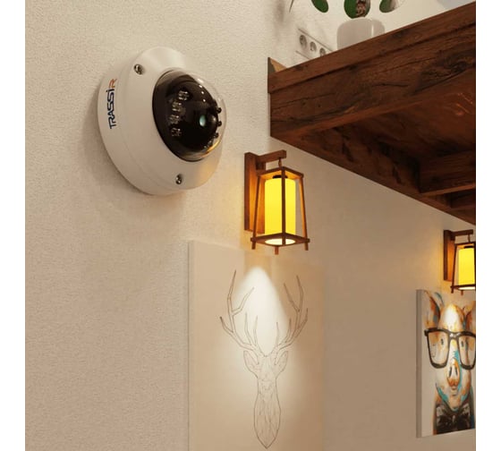 Видеокамера Trassir TR-D4121IR1 v6 3.6 (Комплект Cloud Outdoor 4) УТ-00055435