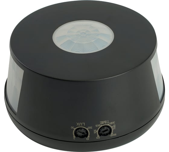 Датчик движения FERON 1200W 30m 360(верт.) чёрный SEN19/ST07B , 51578