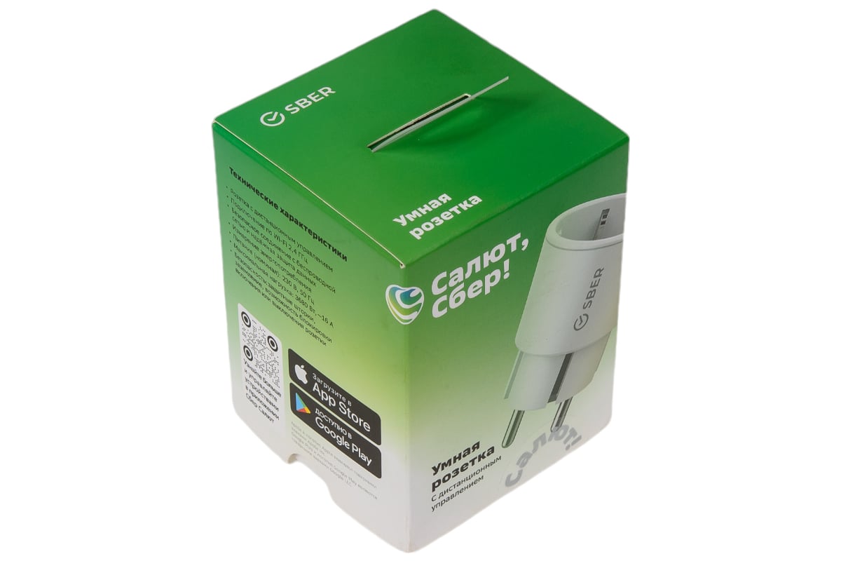 Умная розетка Сбердевайсы товарный знак SBER SBDV-00018 - выгодная цена ...