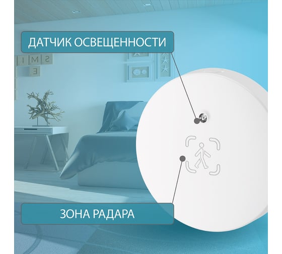 Умный Wi-Fi датчик присутствия и освещенности Roximo с Алисой SWHPS08