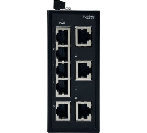 Неуправляемый промышленный коммутатор Systeme Electric Ethernet, 8x10/100BaseT NSETU108T08X00B