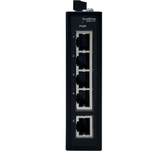 Неуправляемый промышленный коммутатор Systeme Electric Ethernet, 5x10/100BaseT NSETU105T05X00B