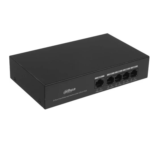Коммутатор Dahua PoE DH-PFS3005-4ET-36