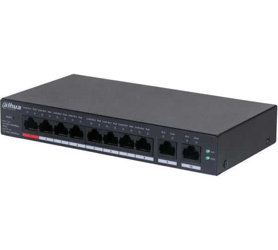 Коммутатор Dahua PoE с функцией облачного управления DH-CS4010-8GT-110