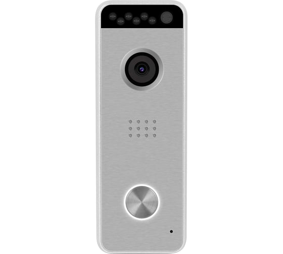 Вызывная панель видеодомофона Novihome SOLID FHD SILVER. Камера 2.1 Мп с ИК-подсветкой, 140 гр. Видеовыход AHD 1080p/AHD 720p/CVBS. Встроенный БУЗ. Подключение к регистратору. Всепогодное исполнение 4638