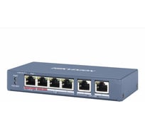 4-х портовый неуправляемый коммутатор Hikvision DS-3E0106P-E/M АН5025475