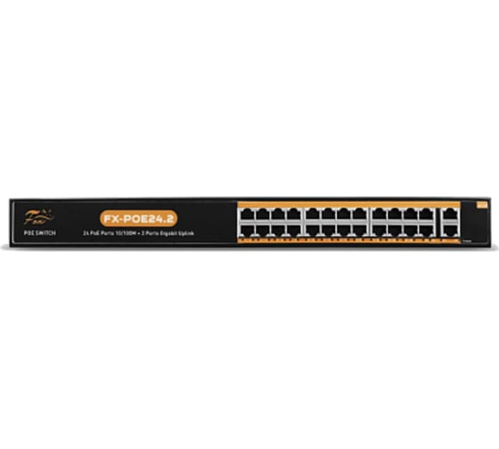 Коммутатор FOX 26 портов 10/100/1000 Мбит/с, 24хPoE FX-POE24.2