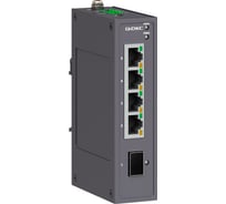 Промышленный неуправляемый коммутатор DKC 1×100Base X, SFP слот: 4× 10/100Base T X портов RJ45, 12 48В DC/18 30В AC, с рез N1000 1SFP N1000-1SFP4T-P2