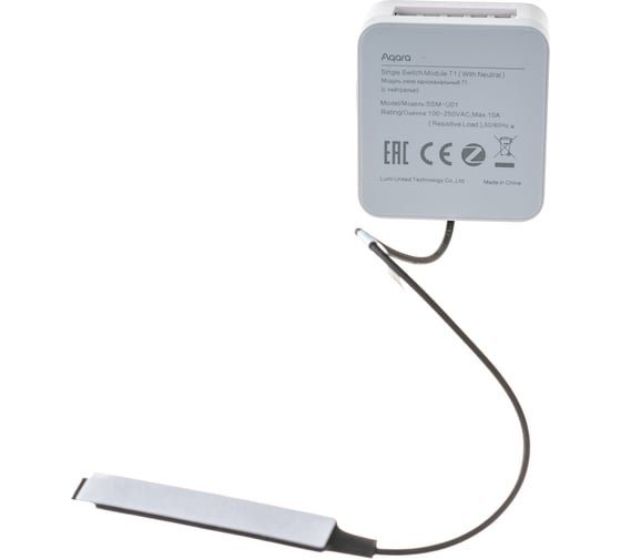 Одноканальное реле Aqara T1 с нейтралью Single Switch Module T1 With ...