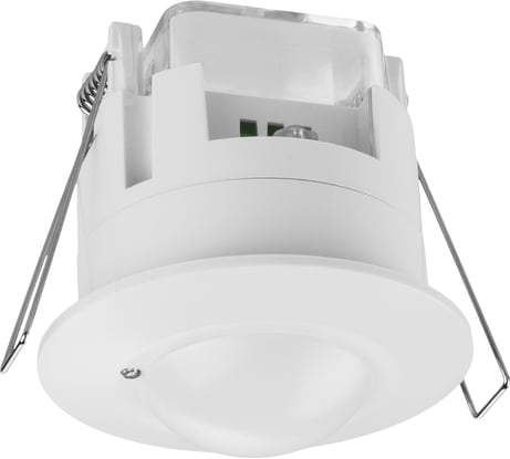 Датчик движения TDM ELECTRIC ДДМ-04Т 5,8ГГц, 65мм, 1200Вт, 10-720с, 1-8м, 3+лк, 180 сбоку+360 сверху гр, IP20 SQ0324-0029