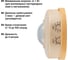 Датчик движения TDM ELECTRIC ДДП-03С "ЭКО" 1200Вт, 10-900с, 6м, 3+Лк, 120 сбоку+360 сверху градусов, IP33, сосна SQ0324-0043 6