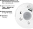 Датчик движения TDM ELECTRIC ДДП-05 2000Вт, 10-900с, 6м, 3+Лк, 120 сбоку+360 сверху градусов, IP20 SQ0324-0031 6