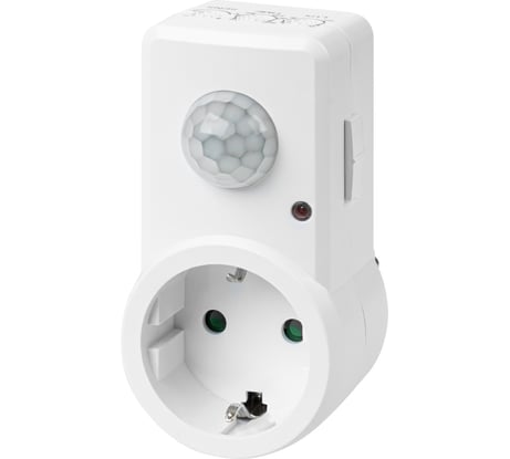 Датчик движения TDM ELECTRIC ДДР-01 1200Вт, 10-420с, 2-9м, 3+лк, 120 градусов, IP20 SQ0324-0027