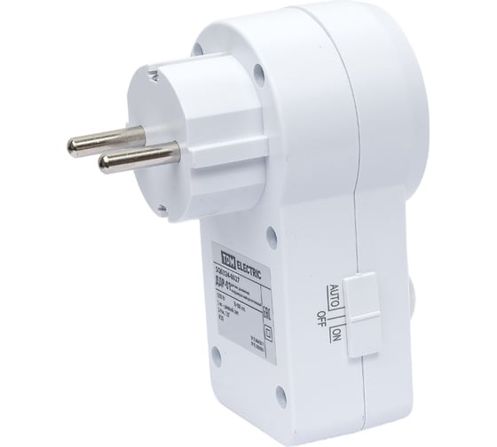 Датчик движения TDM ELECTRIC ДДР-01 1200Вт, 10-420с, 2-9м, 3+лк, 120 градусов, IP20 SQ0324-0027