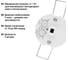 Датчик движения TDM ELECTRIC ДДТ-02 40мм, 800Вт, 10-900с, 6м, 3+лк, 120 сбоку+360 сверху градусов, IP20 SQ0324-0026 6