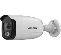 Уличная цилиндрическая HD-TVI камера с сиреной, LED подсветкой до 40м Hikvision DS-2CE12DFT-PIRXOF28 2.8mm 2Мп АВ5023009