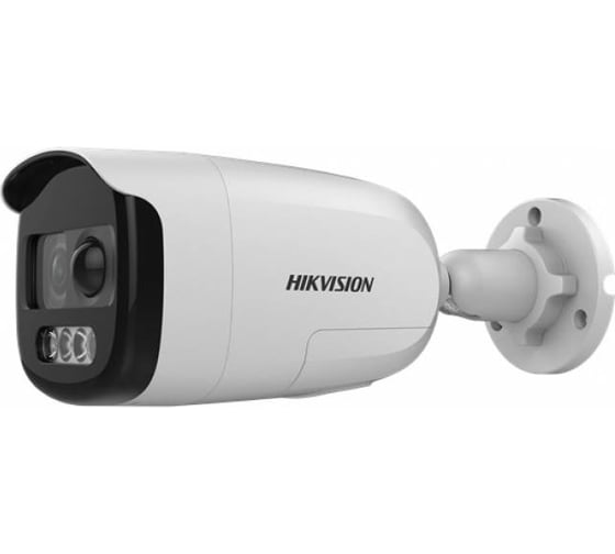 Уличная цилиндрическая HD-TVI камера с сиреной, LED подсветкой до 40м Hikvision DS-2CE12DFT-PIRXOF28 2.8mm 2Мп АВ5023009