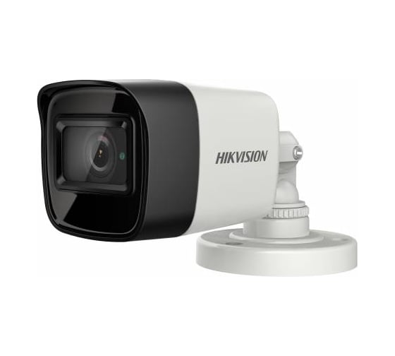 Уличная компактная цилиндрическая HD-TVI камера с EXIR-подсветкой до 30м Hikvision DS-2CE16H8T-ITF 6mm 5Мп АВ5017766