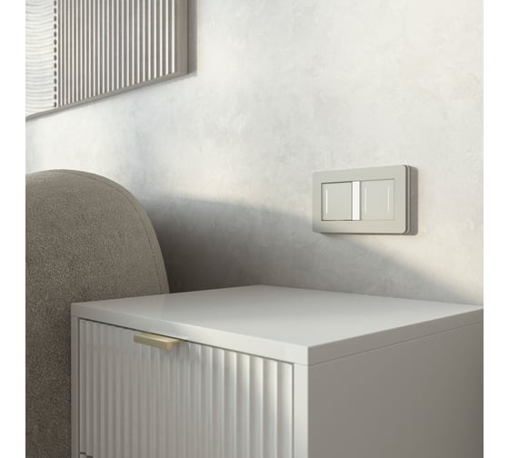 Одноклавишный сенсорный выключатель с подсветкой WERKEL W4512014 (дымчатый) a069762