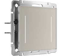 Двухклавишный сенсорный выключатель WERKEL W4522014 с подсветкой (дымчатый) a069763