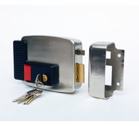 Электромеханический замок ACCORDTEC AT-EL101GF.1 внутренний правый, цвет серый, комплектация: 5 ключей AT-15259