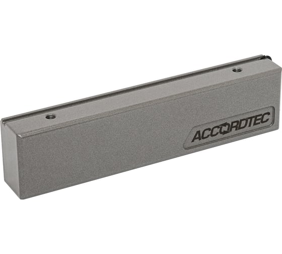 Электромагнитный замок ACCORDTEC ML-200K Premium Grey с уголком, усилие удержания 200 кг, цвет серый RAL 9032, комплектация: с уголком AT-13142