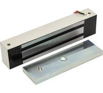 Электромагнитный замок ACCORDTEC ML-400K-2 с уголком, цвет серый, усилие удержания 400 кг, цвет серый RAL 7032, комплектация: с уголком AT-15851