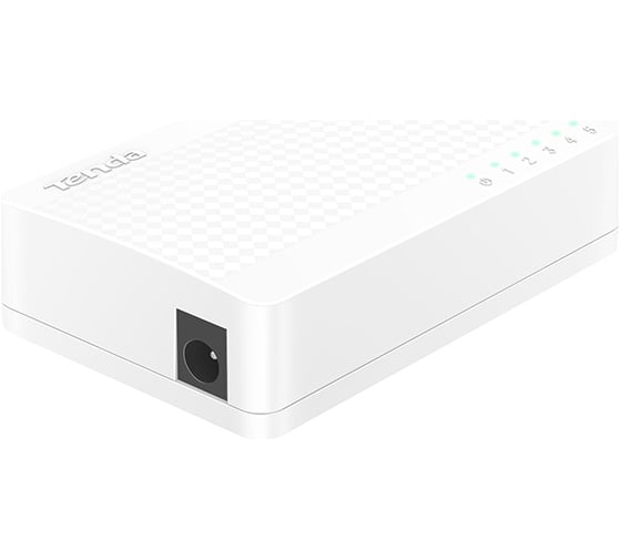 Мини-коммутатор неуправляемый Tenda S105 5 портов, 5x100 Мбит/с, настольный, пластиковый корпус 10000033901