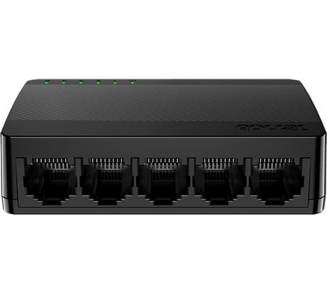Мини-коммутатор неуправляемый Tenda SG105 5 портов, 5x1 Гбит/с, настольный, пластиковый корпус 10000033899