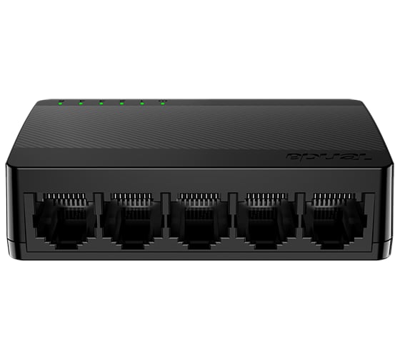 Мини-коммутатор неуправляемый Tenda SG105 5 портов, 5x1 Гбит/с, настольный, пластиковый корпус 10000033899 1