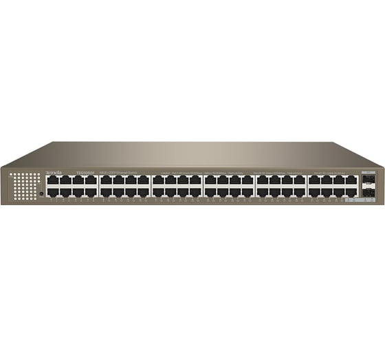 Коммутатор неуправляемый Tenda TEG1050F 50 портов, 48x1 Гбит/с, SFP 2x1 Гбит/с, установка в стойку 10000101030 1