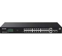 Коммутатор с облачным управлением Tenda TEG2228P-24-410W PoE, 28 поротов, 26x1 Гбит/с, PoE 24x30 Вт (до 370Вт), SFP 2x1 Гбит/с, установка в стойку 10000148177