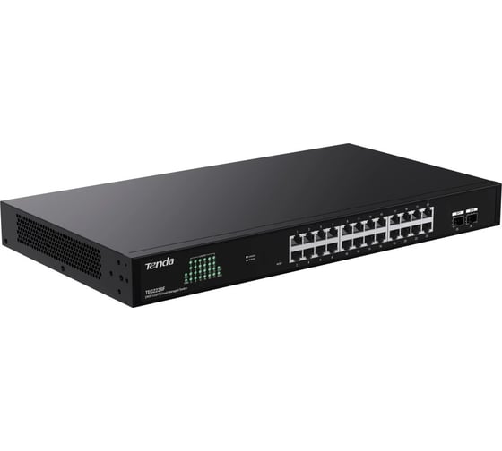 Коммутатор облачный управляемый Tenda TEG2226F, 24x1 Гбит/с, SFP 2x1 Гбит/с, установка в стойку, металлический корпус 10000146908 1