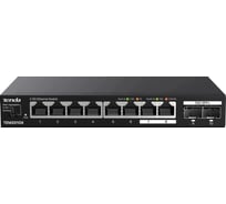 Коммутатор неуправляемый Tenda TEM2010X, 10 портов, RJ-45 8x2,5 Гбит/с, SFP+ 2x10 Гбит/с, настольный, металлический корпус 10000145203