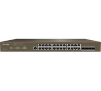 Коммутатор управляемый Tenda TEG5328F L2, 28 портов, 24x1 Гбит/с, Base-X SFP 4x1 Гбит/с, установка в стойку 10000090497
