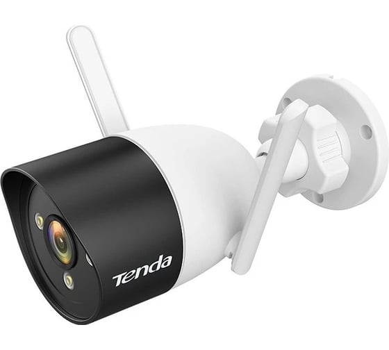 Наружная Wi-Fi камера Tenda CT3, 1920x1080, 15 кадр./сек, Wi-Fi, ночная съемка до 30 м, датчик движения, от -30 до 50 C, IP66, белый 10000142906