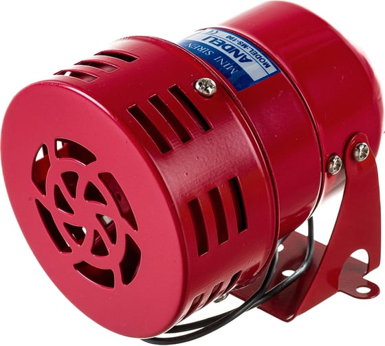 Сирена ANDELI MS-190 роторная, 1 тон, 114 дБ, D=75 мм, 220В, IP20 ADL11-004