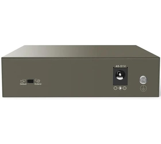 Коммутатор Tenda TEF1105P-4-38W неуправляемый PoE, 5 портов, 5x100 Мбит/с, PoE 4x15 Вт (до 35 Вт), настольный 10000090493
