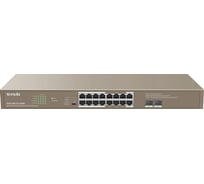 Коммутатор Tenda TEF1218P-16-250W управляемый PoE, 18 портов, 16x100 Мбит/с, 2x1 Гбит/с, SFP 1x1 Гбит/с 10000148167