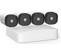 Система видеонаблюдения Tenda K4P-4TR 4 цилиндрических уличных IP-камеры IT7-PRS и видеорегистратор, 2560x1440, 25 кадр./сек, CMOS, 4Мп, PoE, ночная съемка, датчик движения, IP66 10000110414