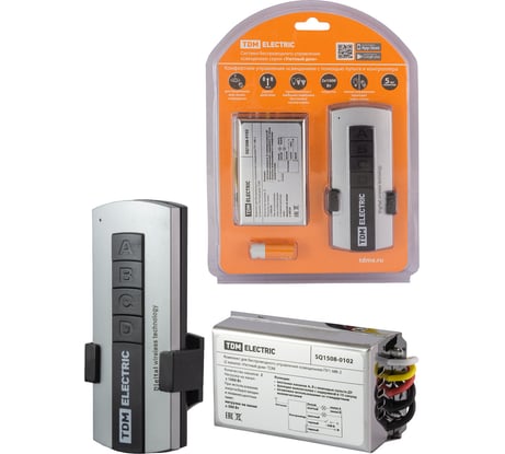 Комплект для беспроводного управления освещением TDM ELECTRIC ПУ1-МK-2 2 канала "Уютный дом" SQ1508-0102