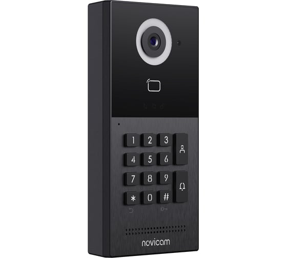 Вызывная панель Novicam FORWARD XRK IP BLACK, Встроенная СКУД, Считыватель Mifare/EM-Marin, Клавиатура, Камера: 2.1 Мп, угол обзора 125, подключение к NVR/ПК, Поддержка 4054