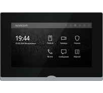 IP-видеодомофон Novihome Novicam IMPULSE 7 IP WIFI BLACK. Touch screen 7. Поддержка 10 панелей, 8 камер, 8 датчиков, 9 доп.домофонов. Запись фото/видео. Приложение Smart Life. W 4051